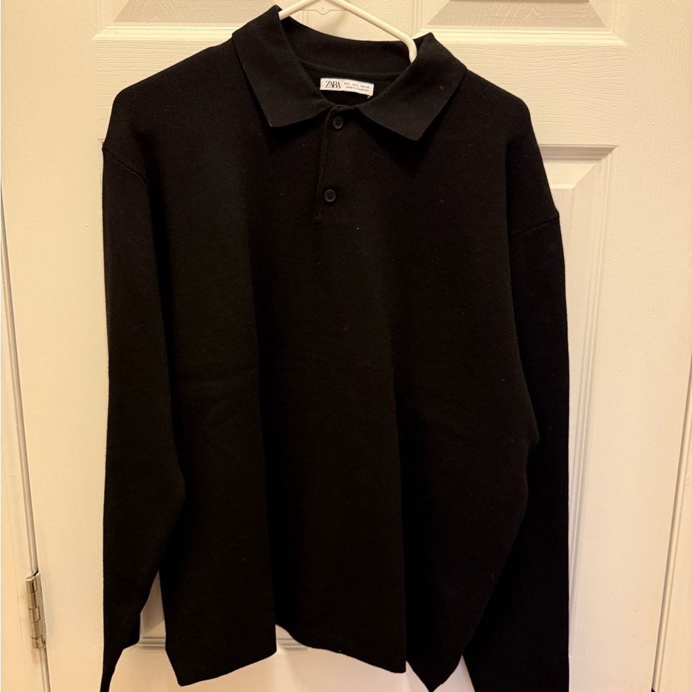 Zara Black Polo Shirt
